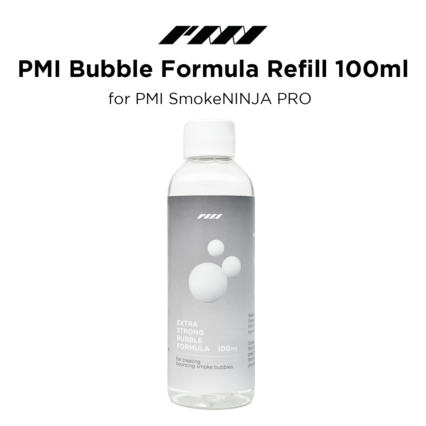 PMI SmokeNINJA 100ml Bubble Refill (Requires Bubble Nozzle Kit)