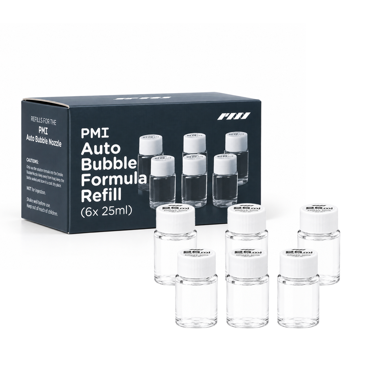 PMI Auto Bubble Formula Refill (6x 25ml) (Requires Auto Bubble Nozzle)